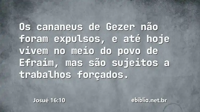 Josué 16:10