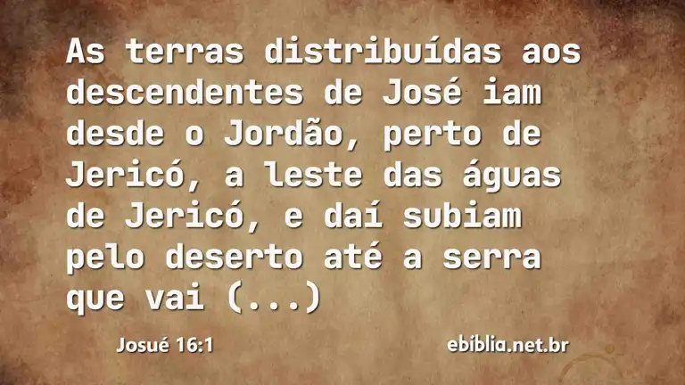 Josué 16:1