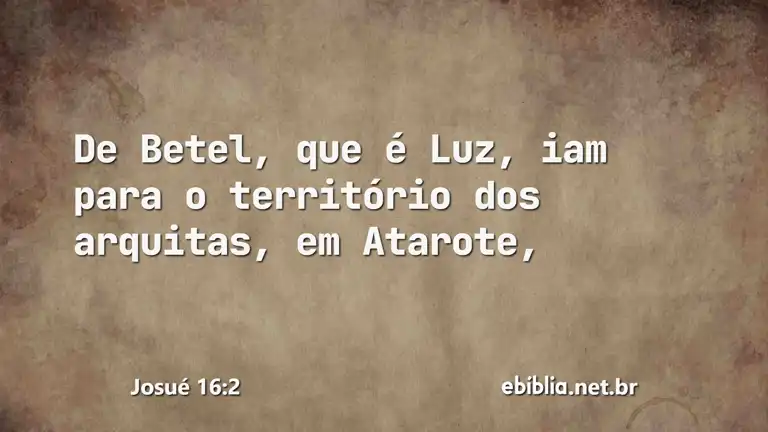 Josué 16:2