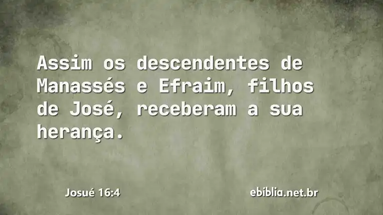 Josué 16:4