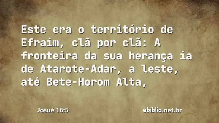 Josué 16:5