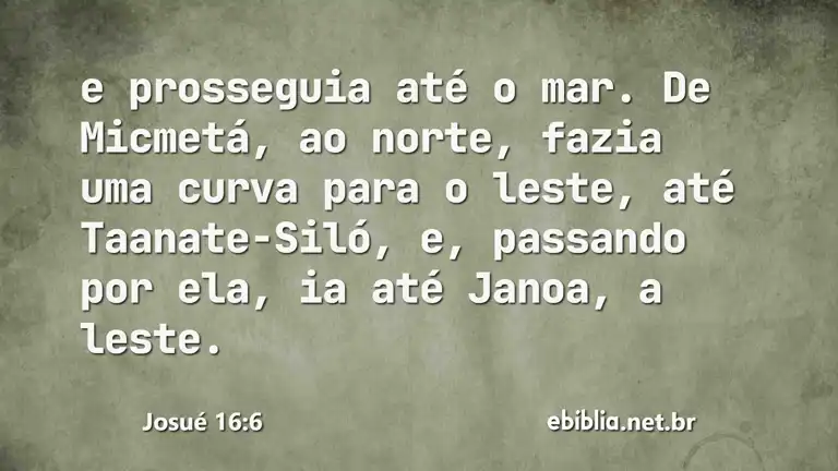 Josué 16:6