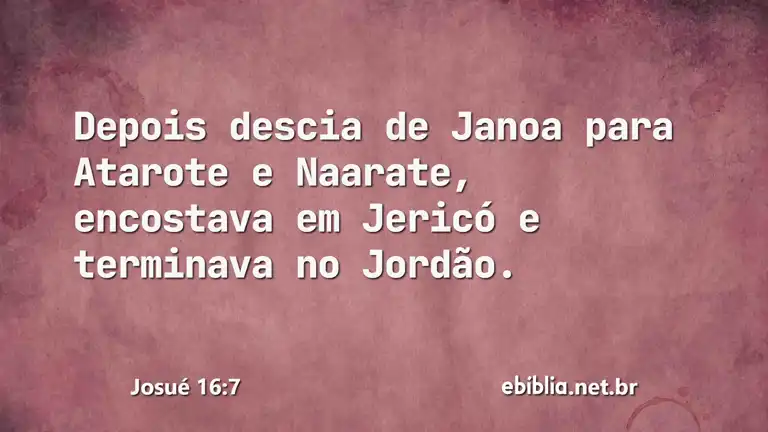 Josué 16:7