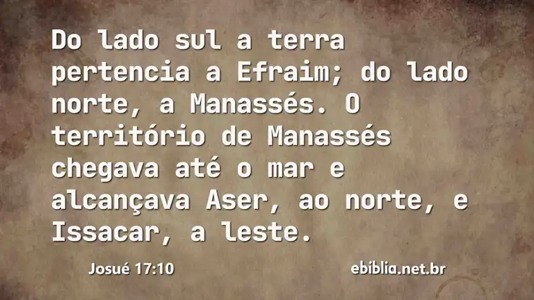 Josué 17:10