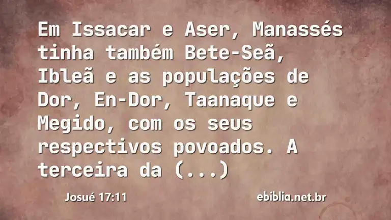 Josué 17:11