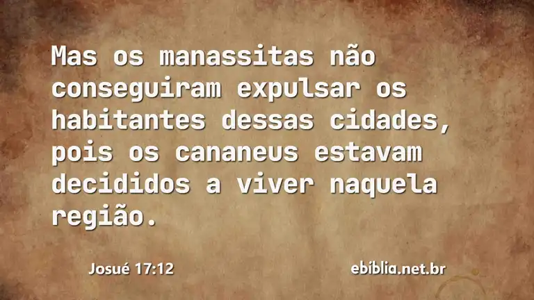 Josué 17:12