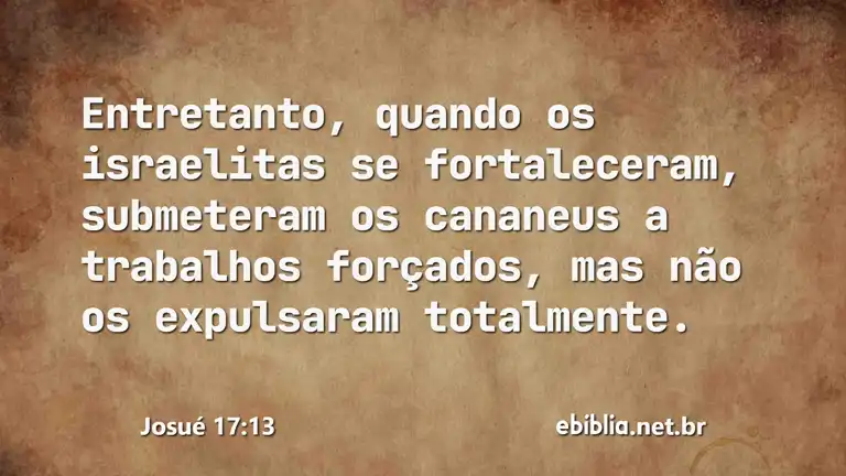 Josué 17:13