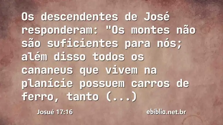 Josué 17:16