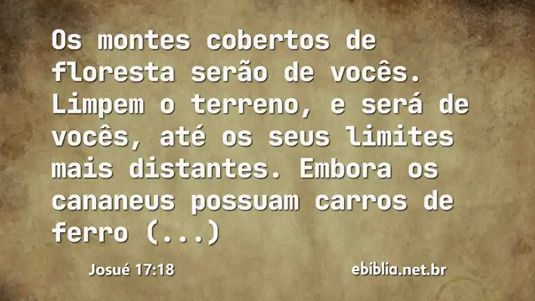 Josué 17:18