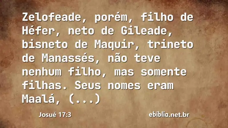 Josué 17:3