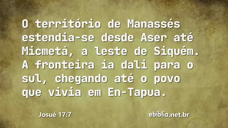 Josué 17:7