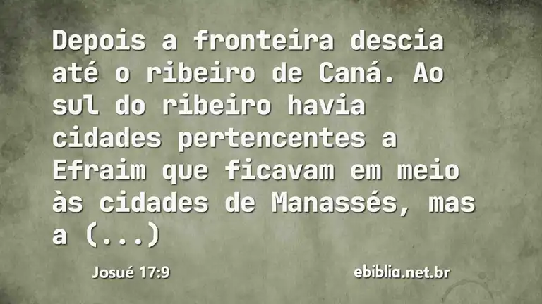 Josué 17:9