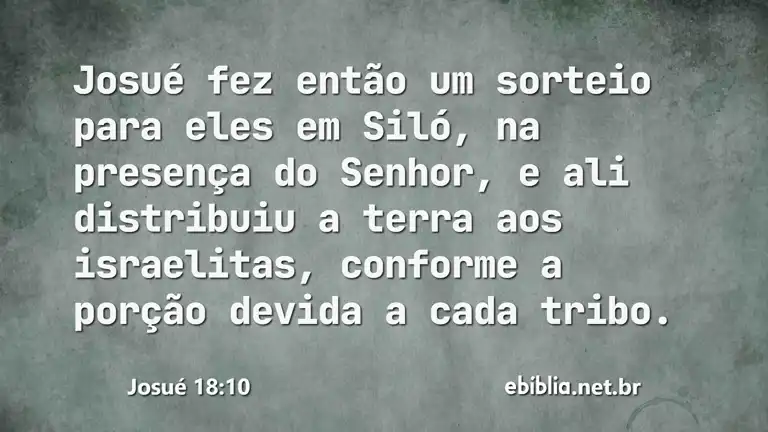 Josué 18:10