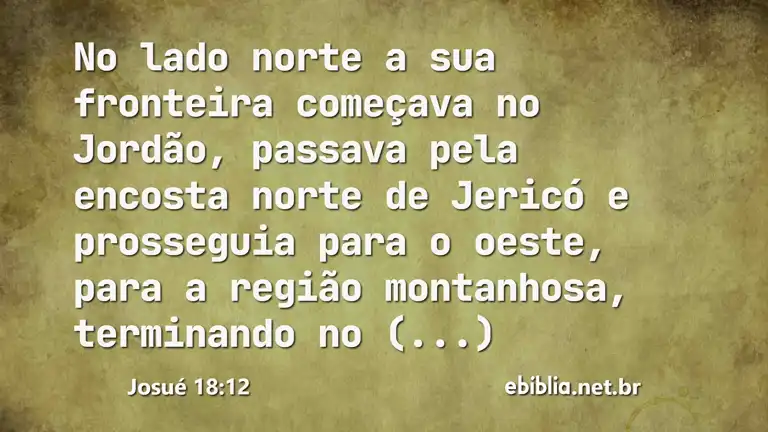 Josué 18:12