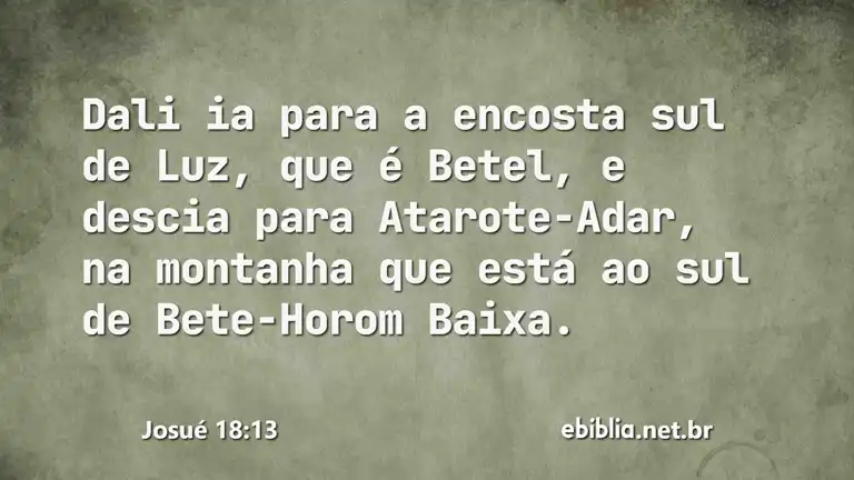 Josué 18:13