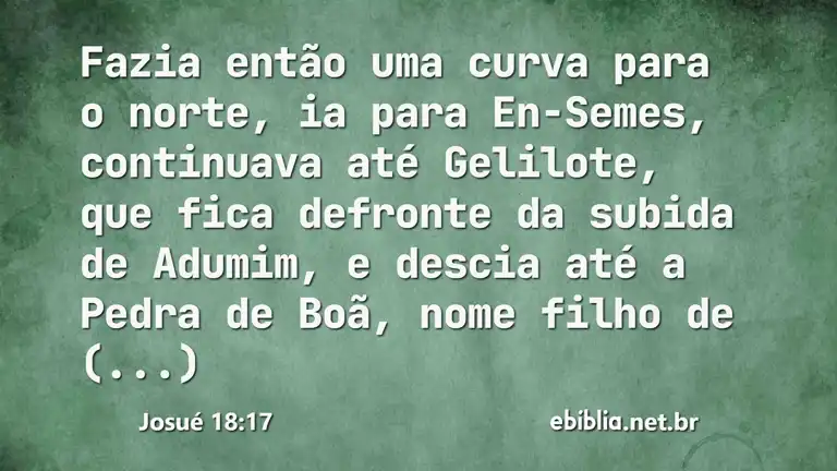 Josué 18:17