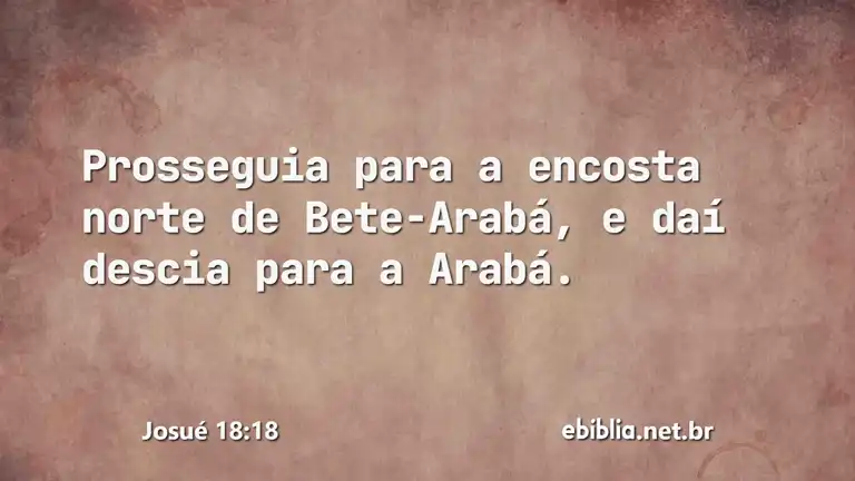 Josué 18:18