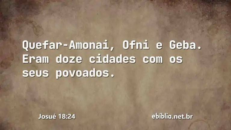 Josué 18:24