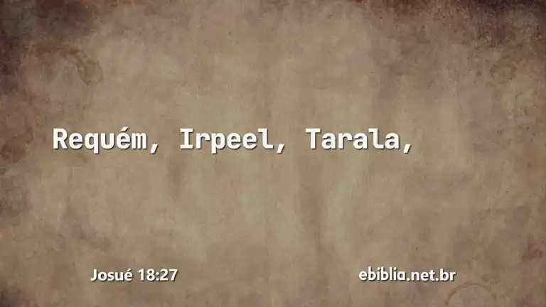 Josué 18:27