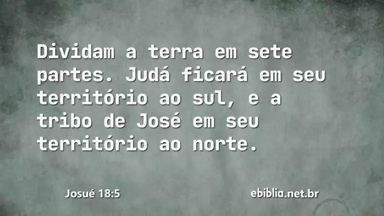 Josué 18:5