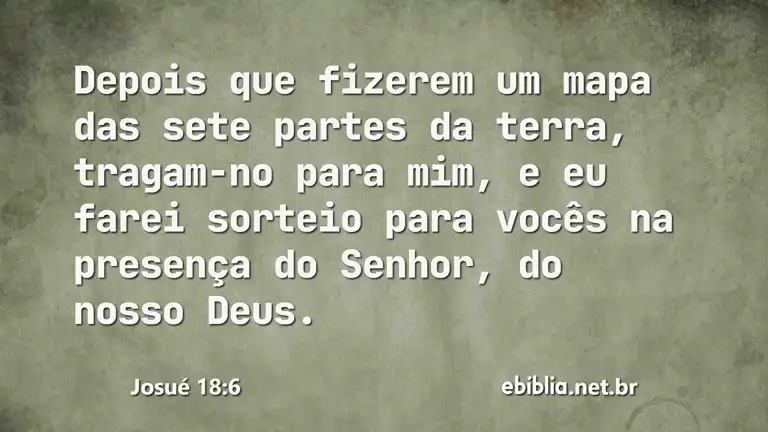 Josué 18:6