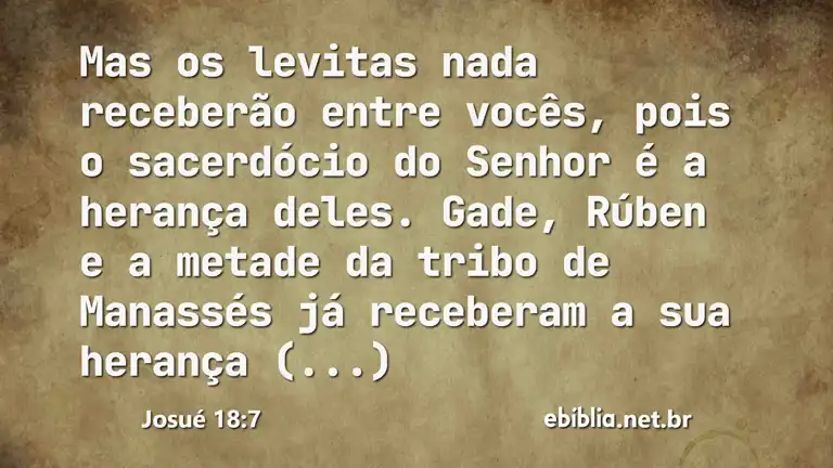 Josué 18:7