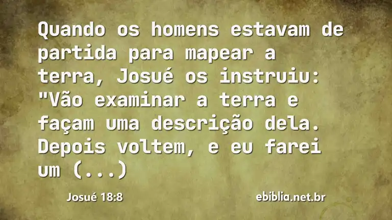 Josué 18:8