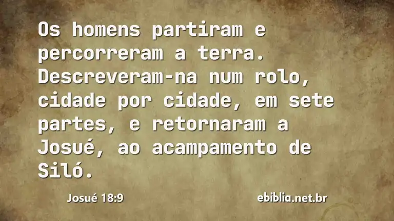 Josué 18:9