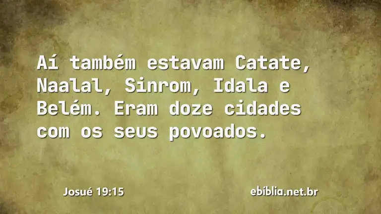 Josué 19:15