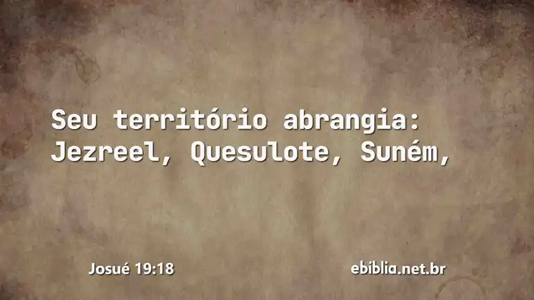 Josué 19:18