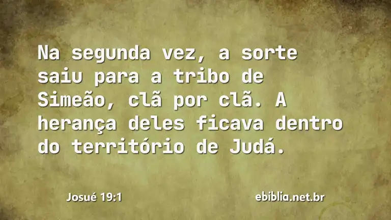 Josué 19:1