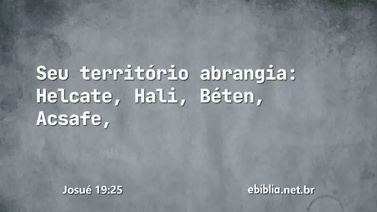 Josué 19:25