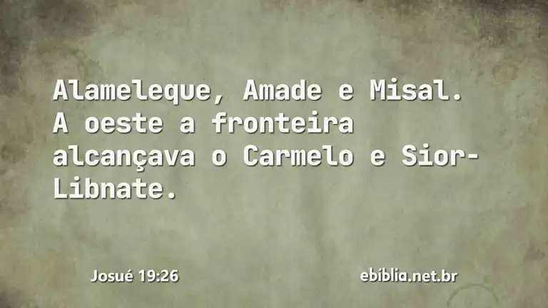 Josué 19:26