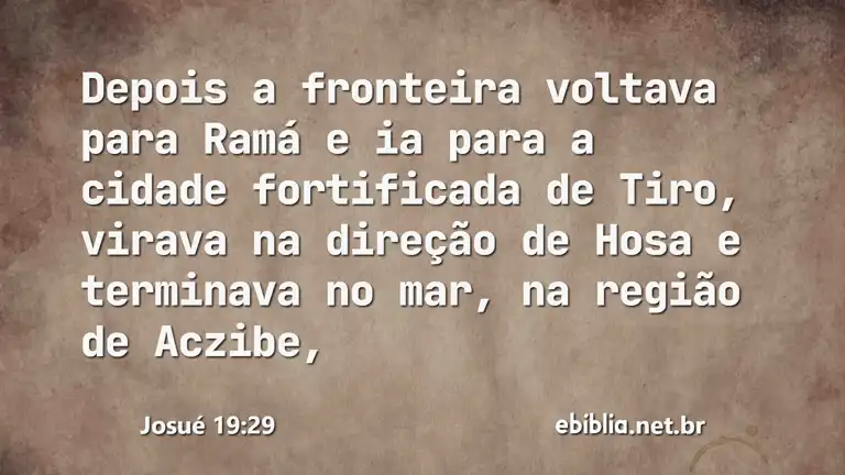 Josué 19:29