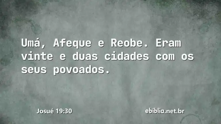 Josué 19:30