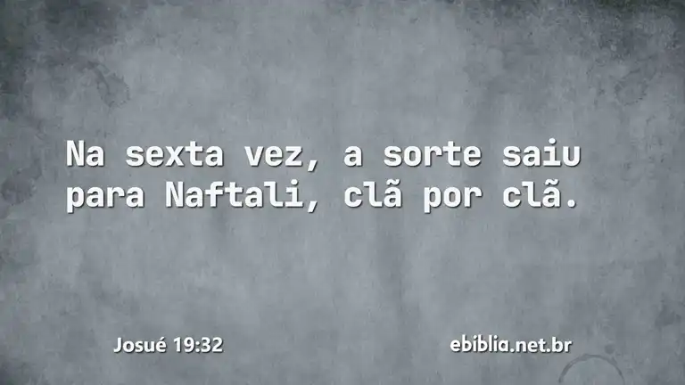 Josué 19:32