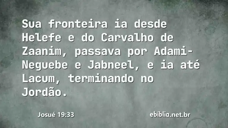 Josué 19:33