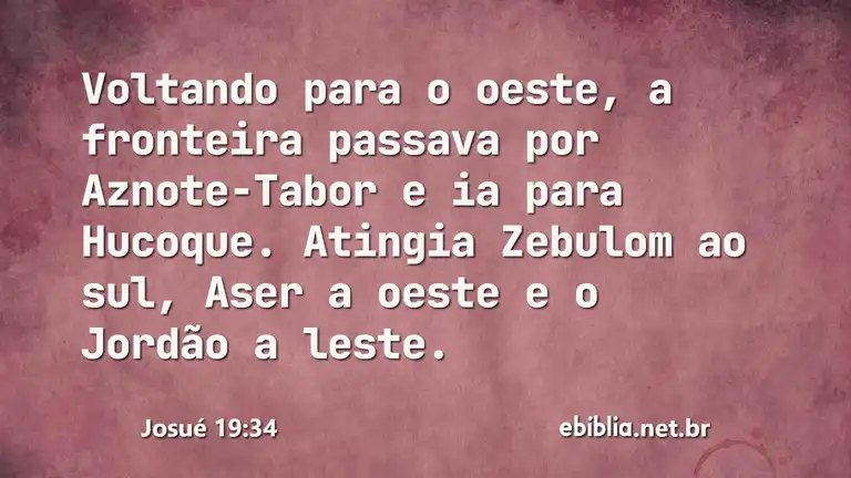 Josué 19:34