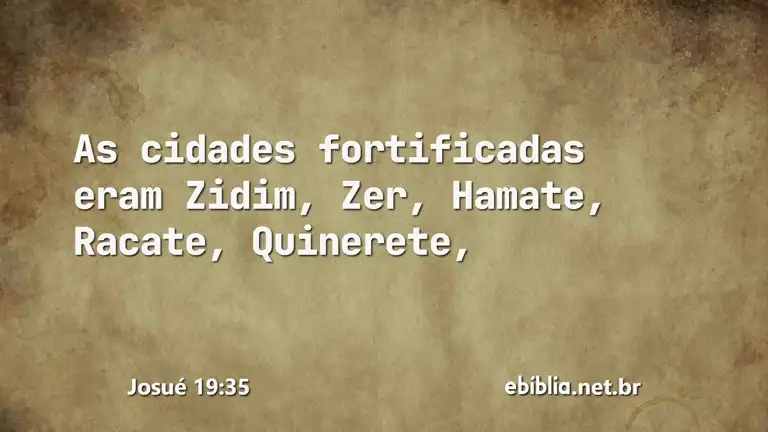 Josué 19:35