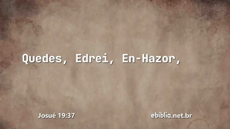 Josué 19:37