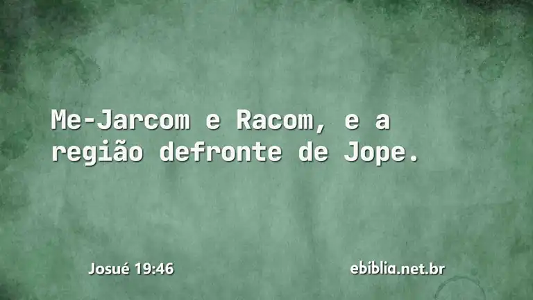 Josué 19:46