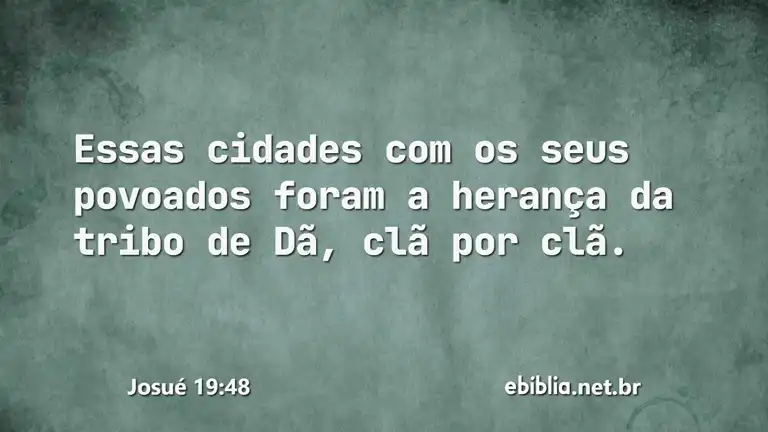 Josué 19:48