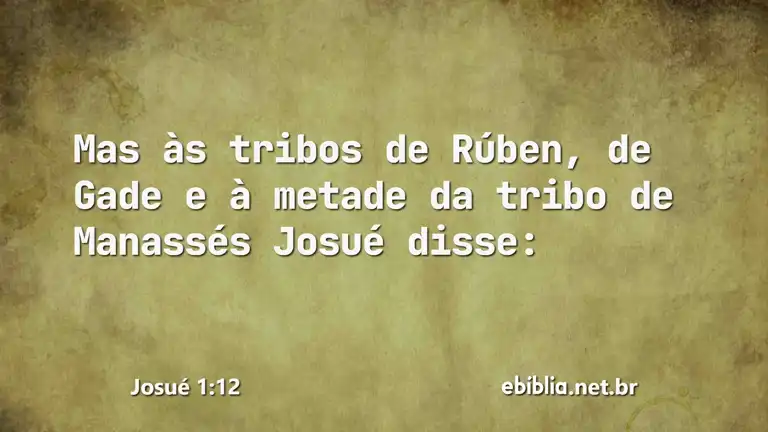 Josué 1:12