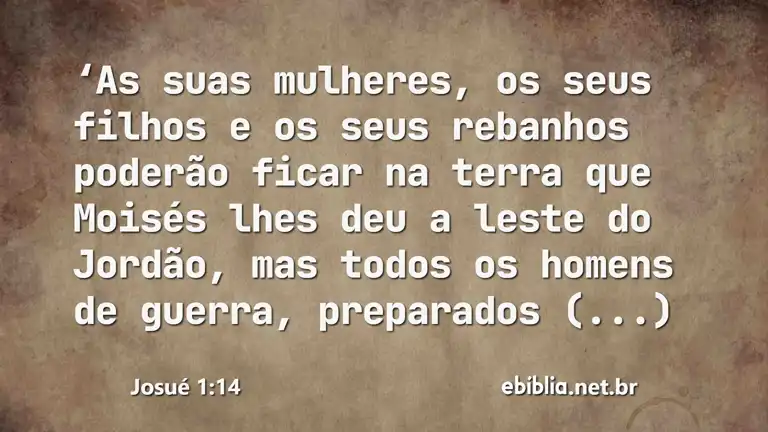 Josué 1:14