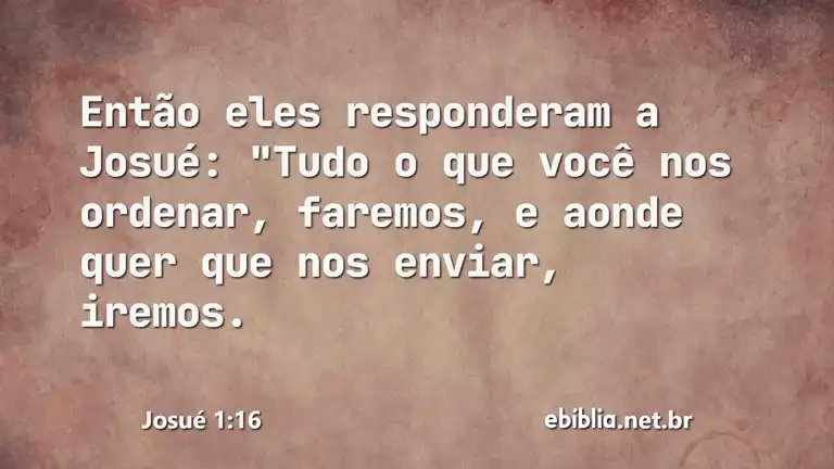 Josué 1:16