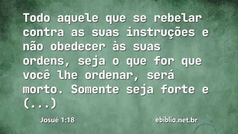 Josué 1:18