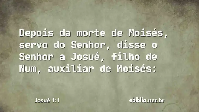 Josué 1:1