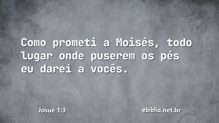 Josué 1:3