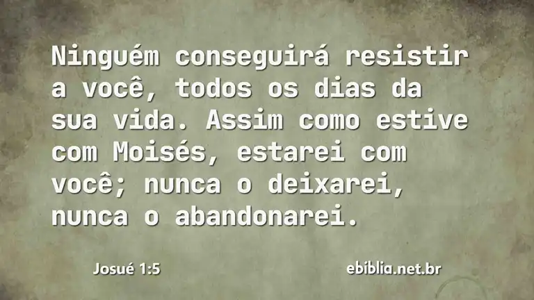 Josué 1:5