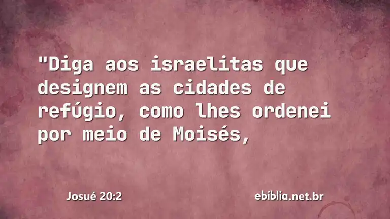 Josué 20:2